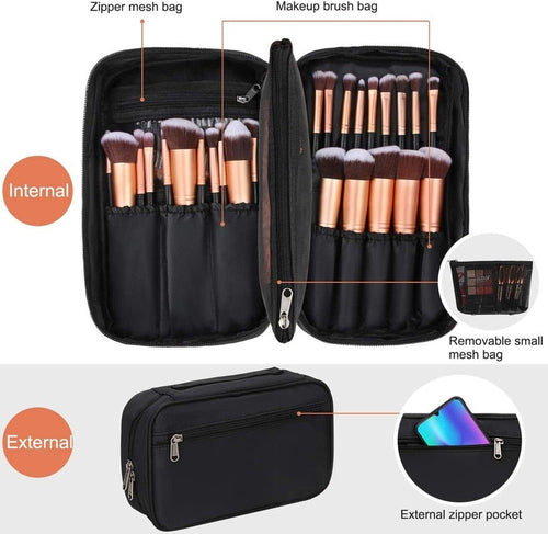 Professional Cosmetic Bag Beauty Case Toiletry Brush Organizer  Multi  NÉVORA