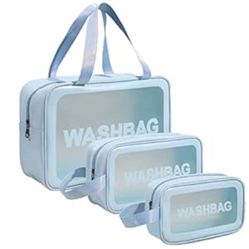 Makeup Pouch Travel Toiletries Organizer Cosmetic Bags Set of 3  NÉVORA